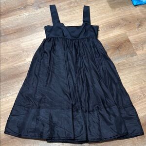 DKNY Black Sleeveless A-Line Dress